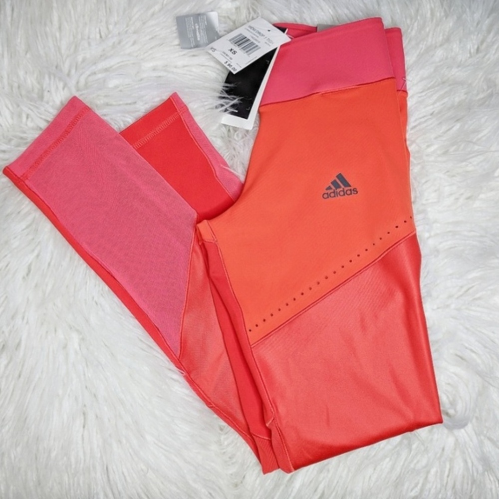 Adidas Wow Drop tights Core Red - Pink - Picture 2 of 8